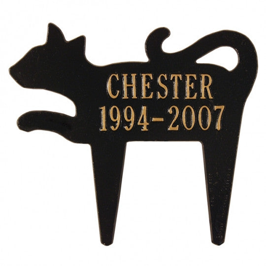 Cat Silhouette Memorial Marker 