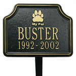 Dog Paw Memorial Marker 