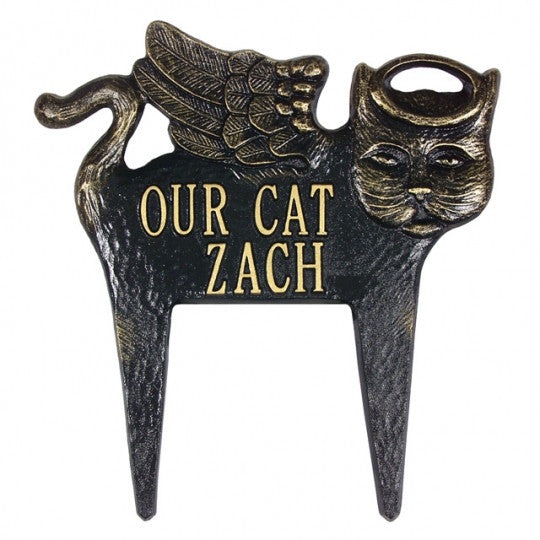 Cat Angel Pet Memorial Marker 