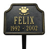 Cat Paw Memorial Marker 