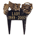 Dog Angel Pet Memorial Marker 