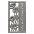 Flowering Poppies Vertical Wall Address Plaque 