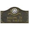Navy Gifts: Home Of The Brave Personalized Plaque 