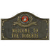Marine Corps Gifts: Home Of The Brave Personalized Plaque 