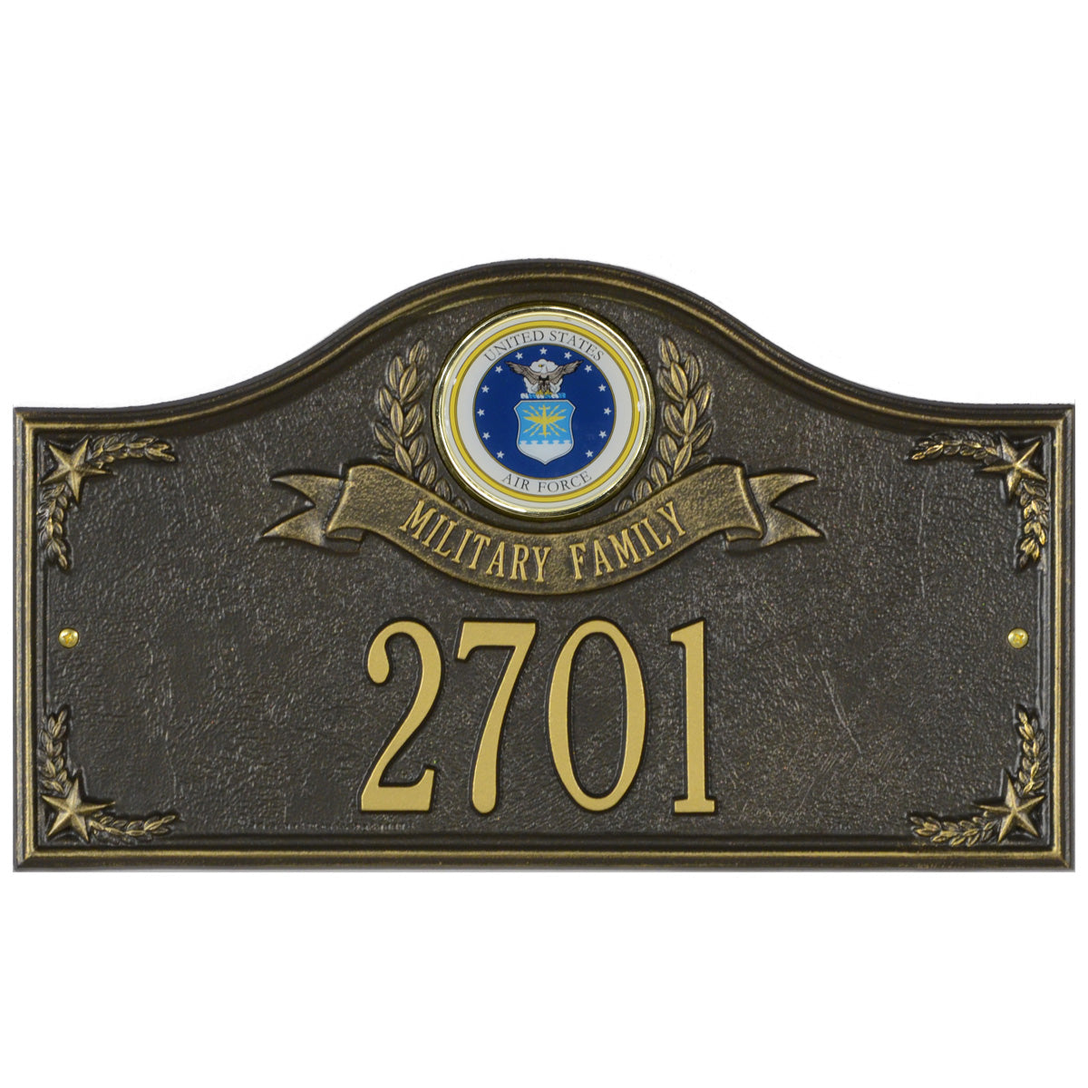 Air Force Gifts: Military Family Personalized Plaque 