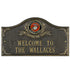 Marine Corps Gifts: We Support Our Troops Personalized Plaque 
