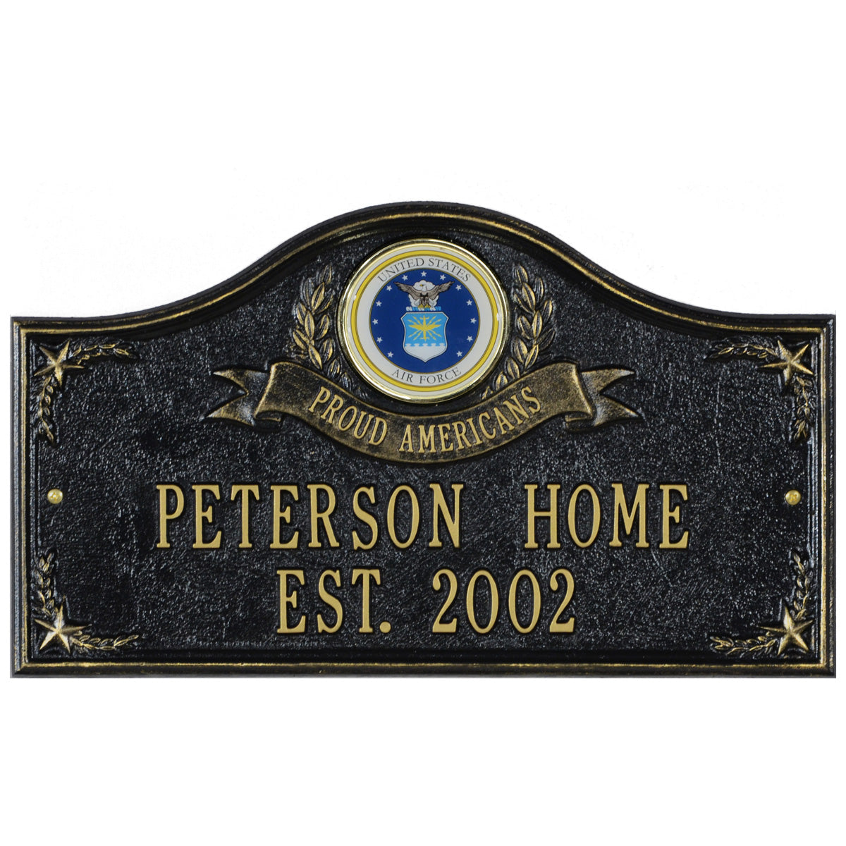 Air Force Gifts: Proud Americans Personalized Plaque 