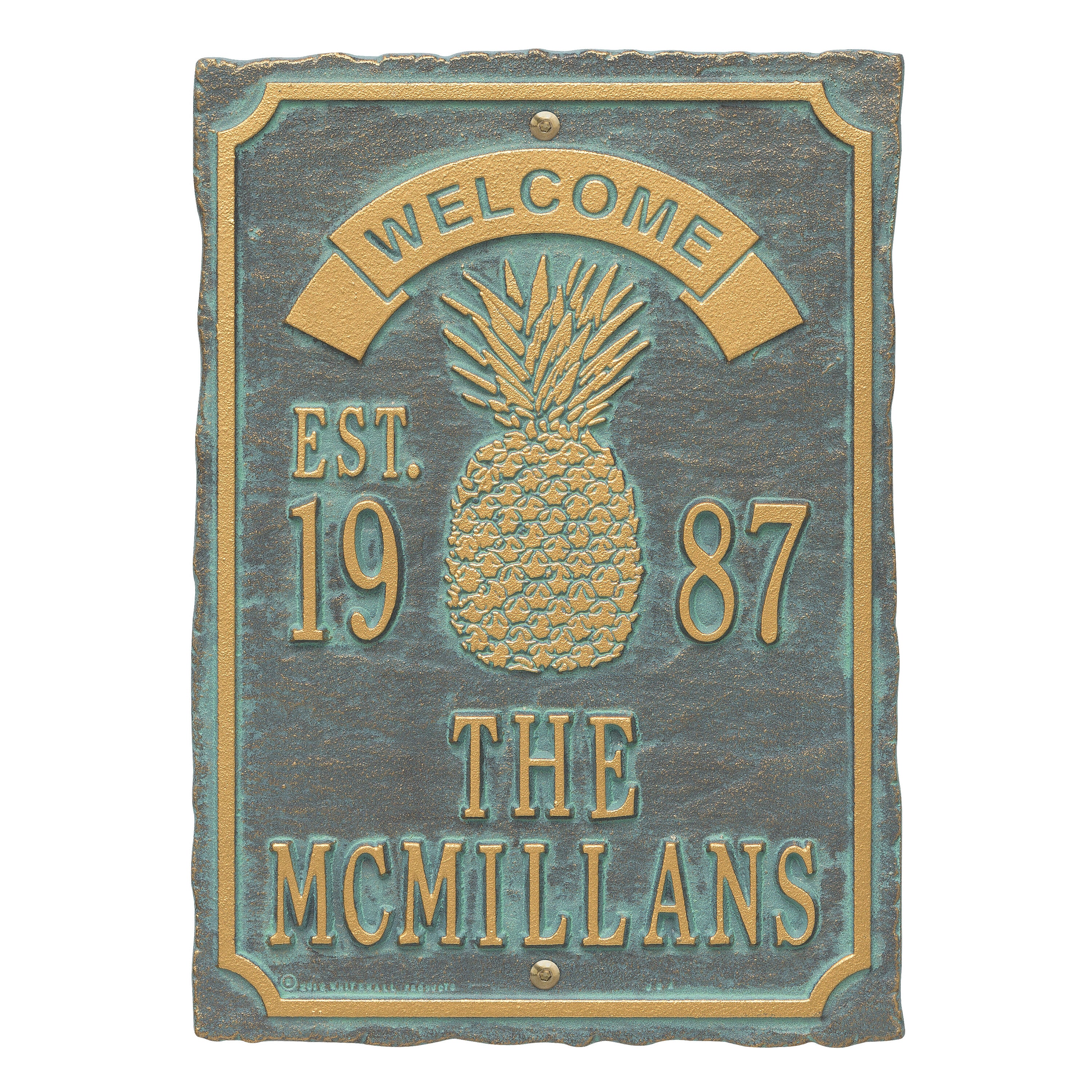 Antebellum Welcome Anniversary Plaque 