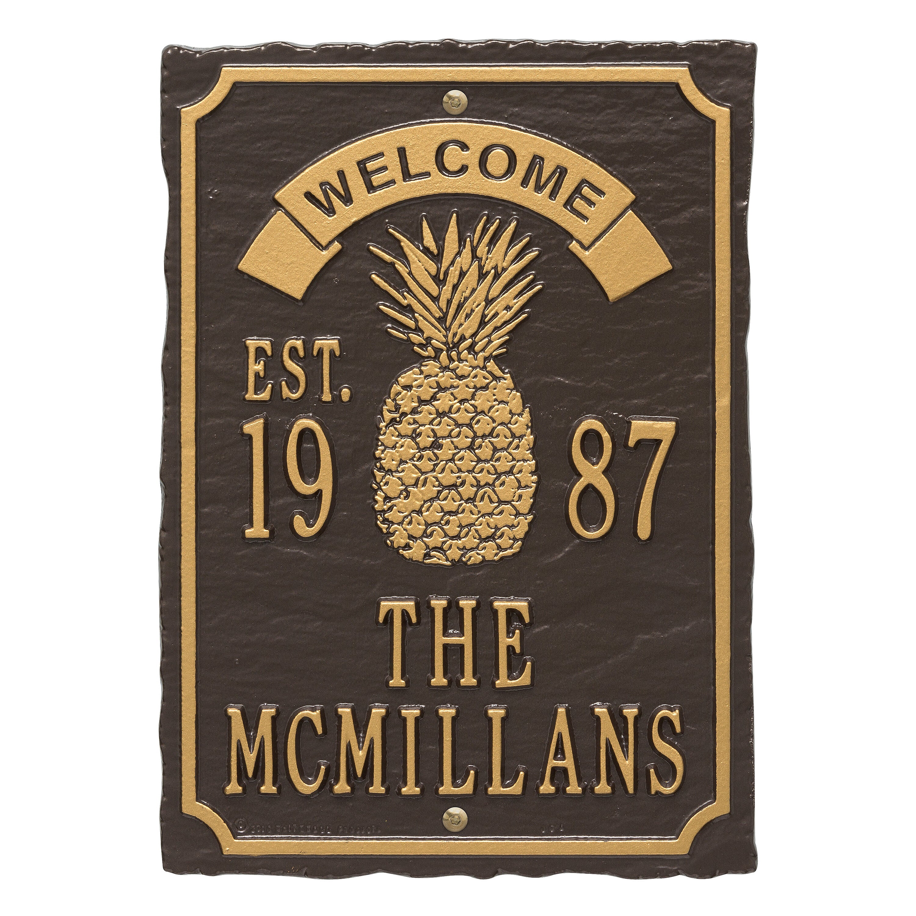 Antebellum Welcome Anniversary Plaque 