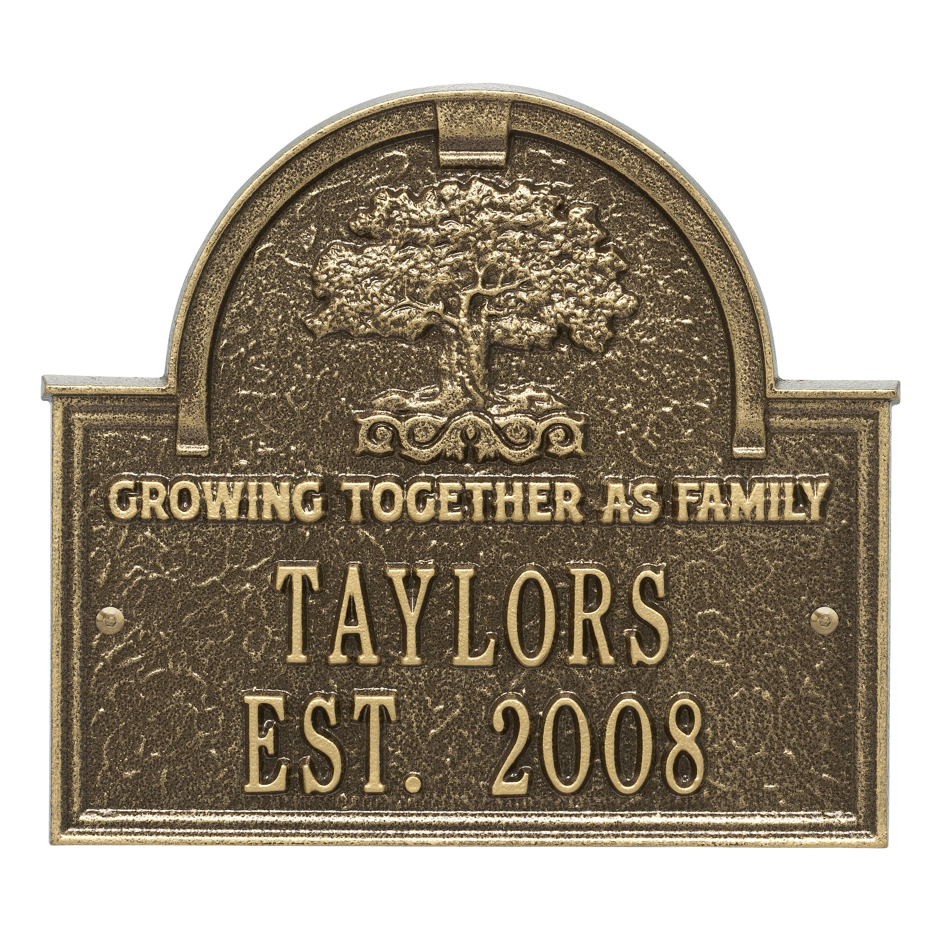 Family Tree Wedding or Anniversary Plaque 