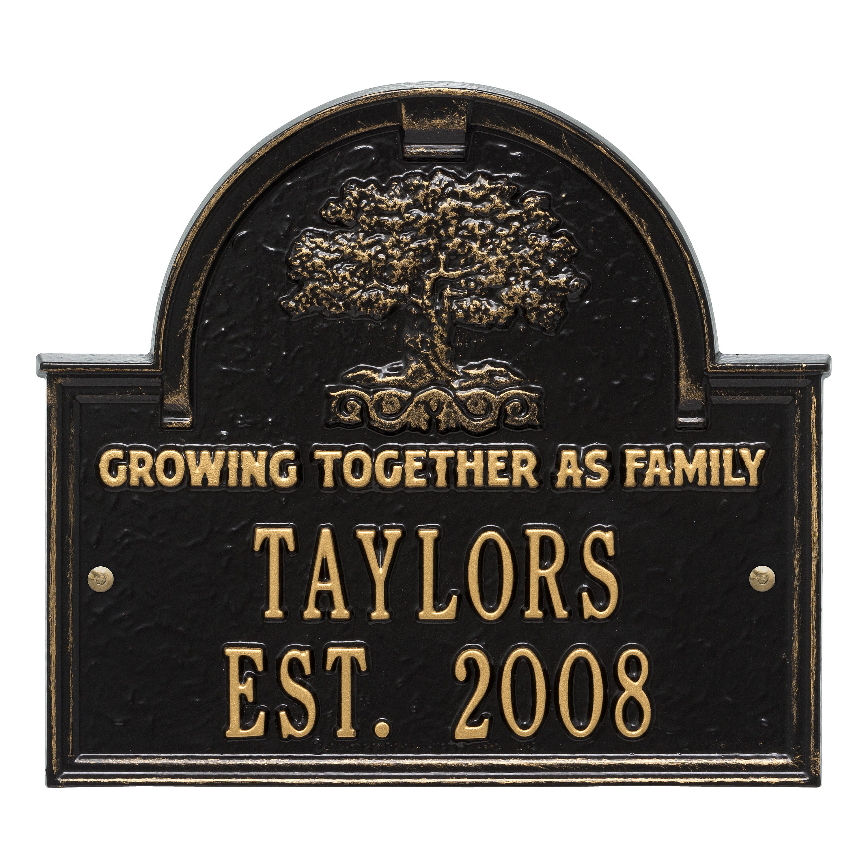 Family Tree Wedding or Anniversary Plaque 