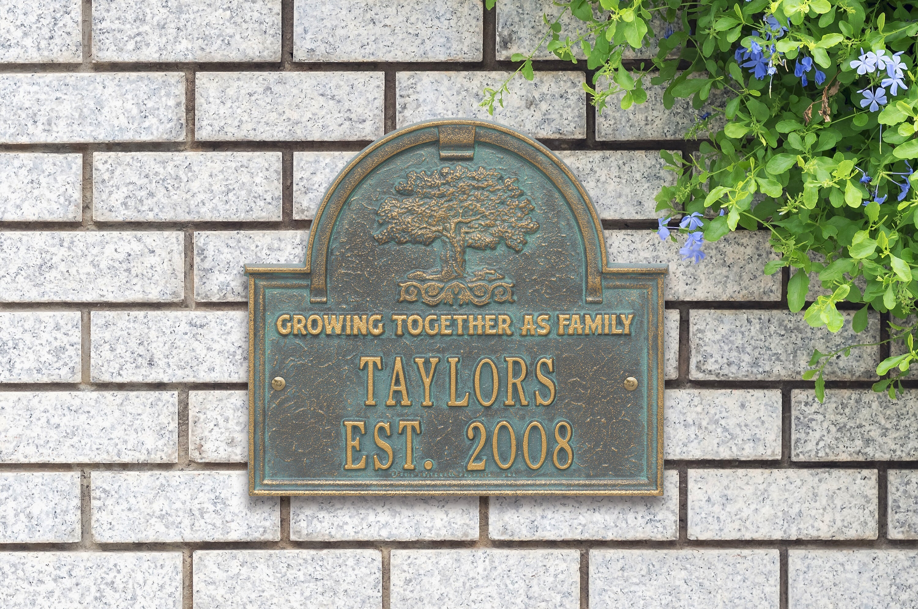 Family Tree Wedding or Anniversary Plaque 