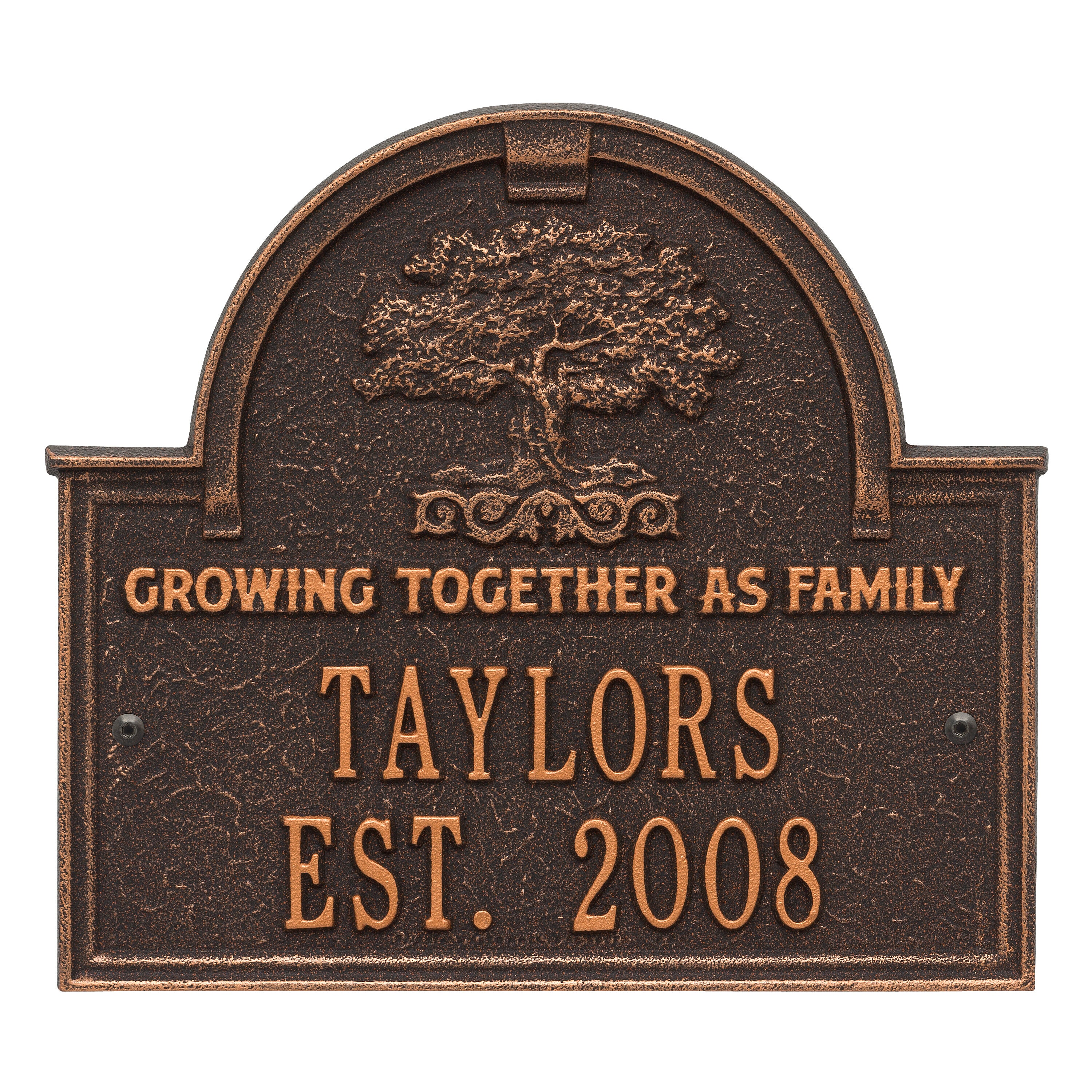 Family Tree Wedding or Anniversary Plaque 