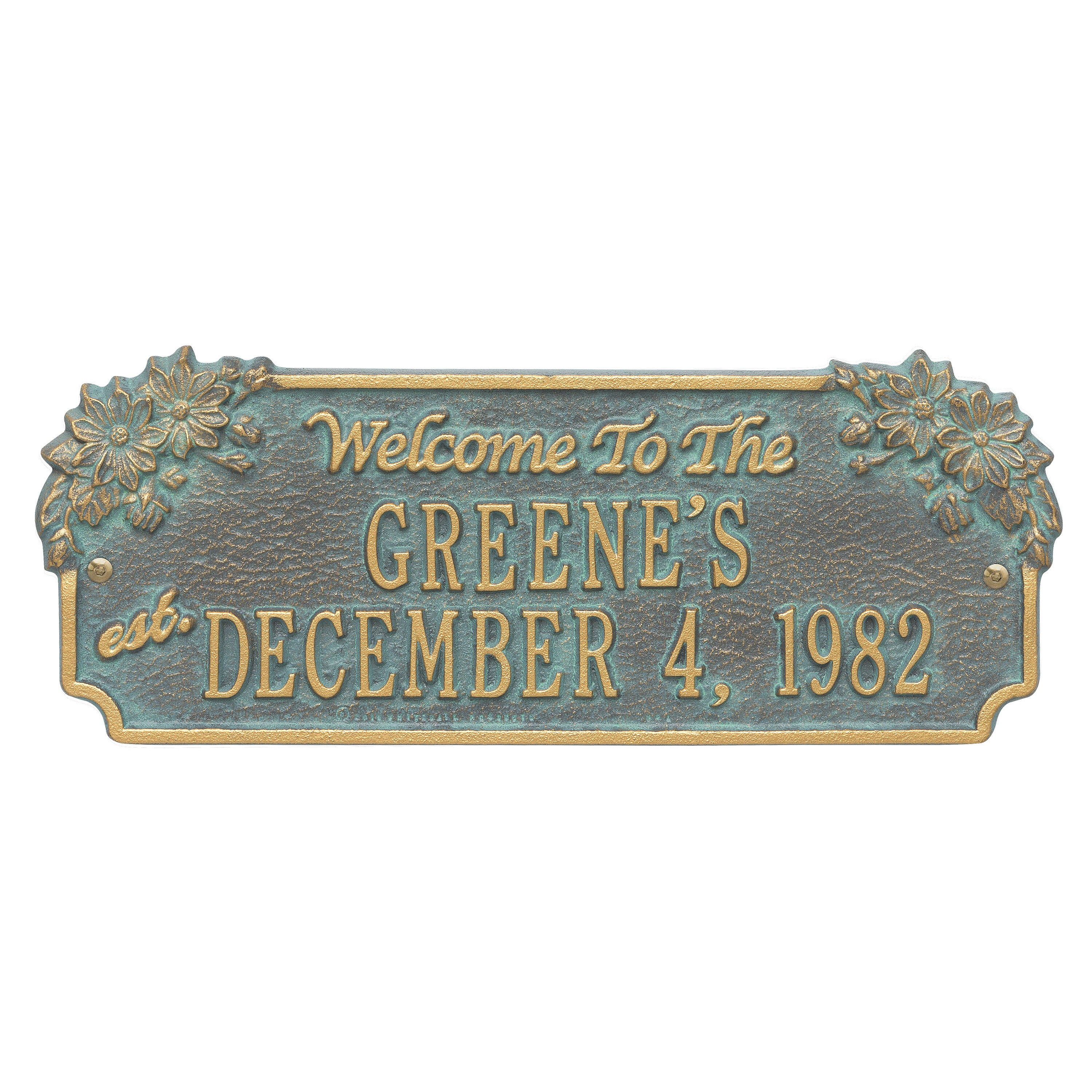 Daisy Welcome Anniversary Plaque 