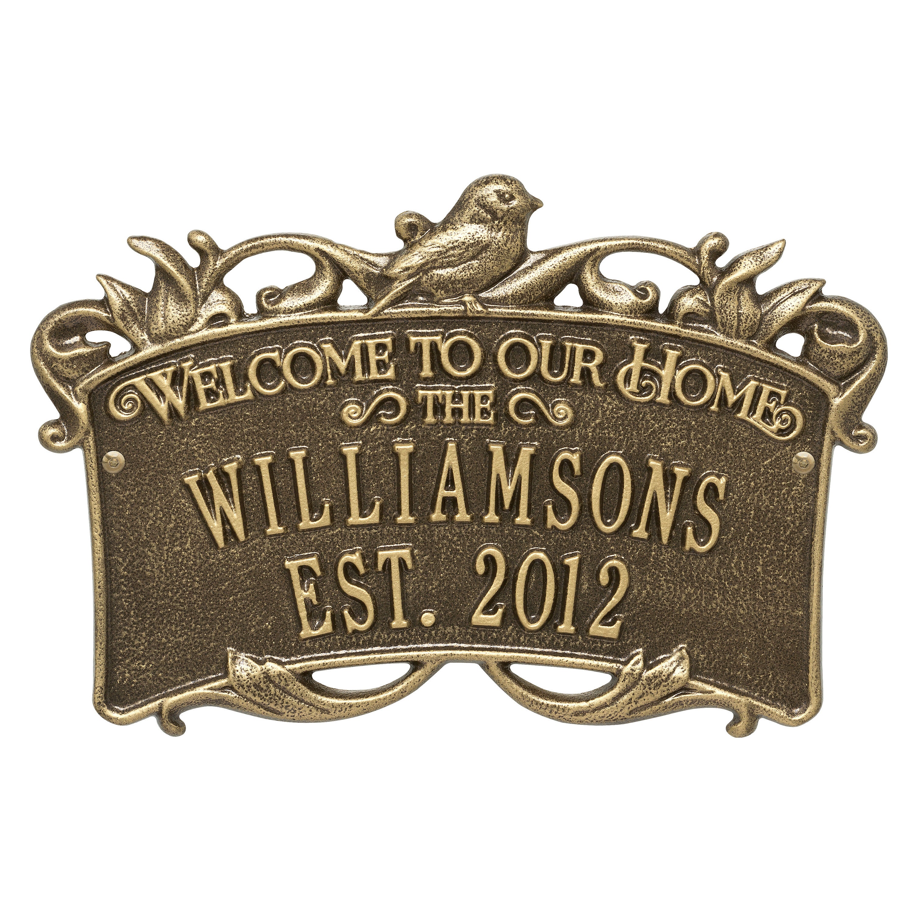 Songbird Welcome Anniversary Plaque