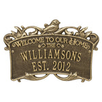 Songbird Welcome Anniversary Plaque