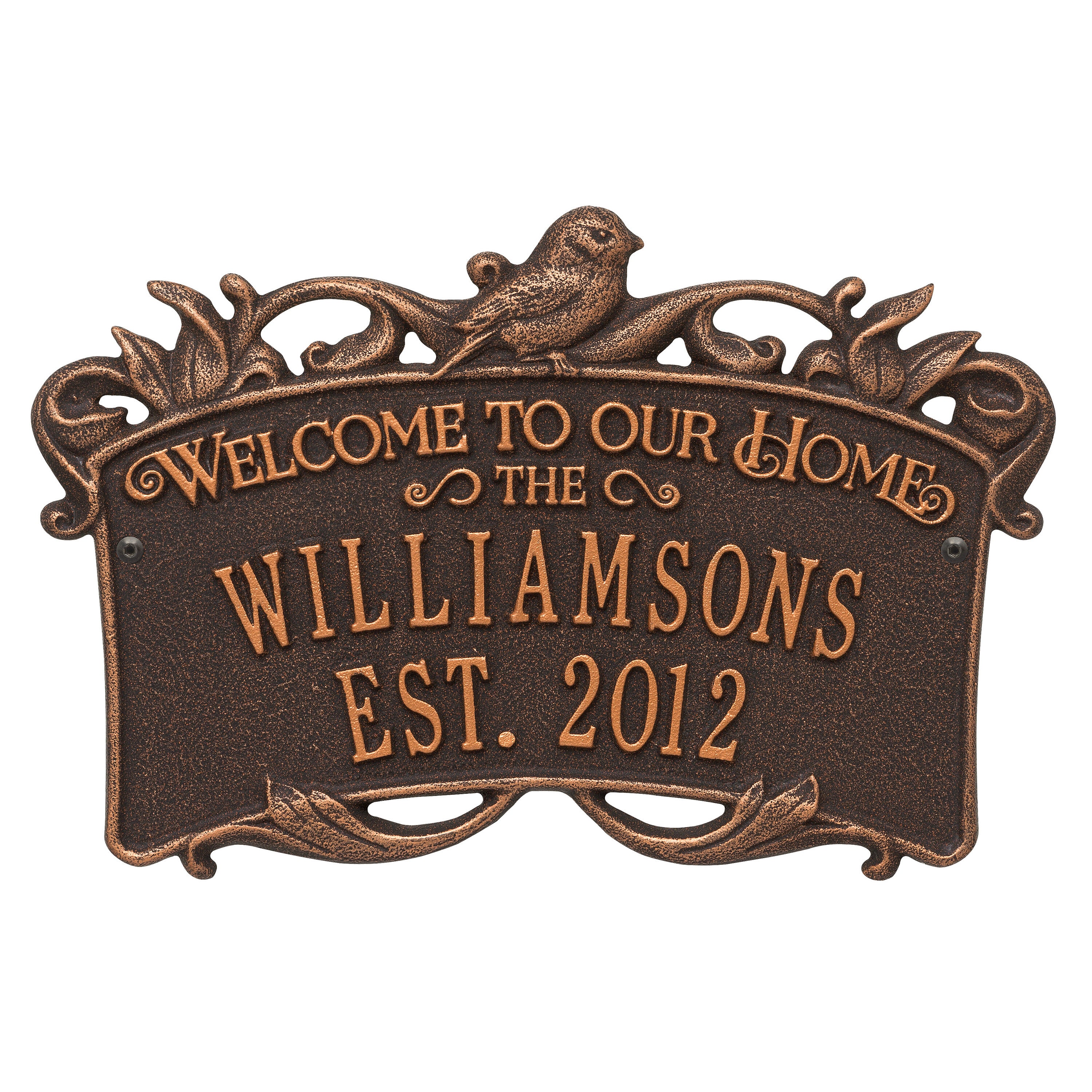 Songbird Welcome Anniversary Plaque