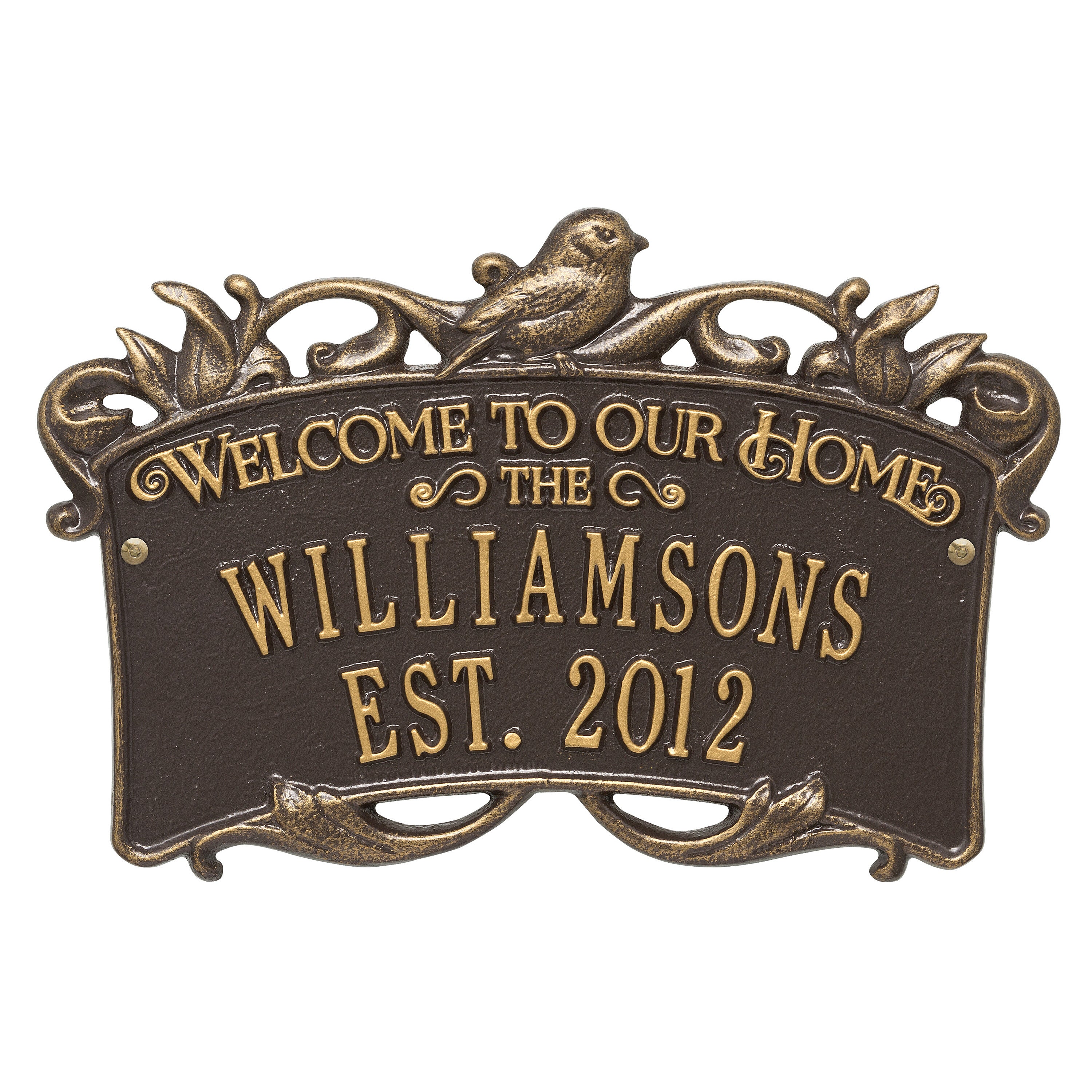 Songbird Welcome Anniversary Plaque