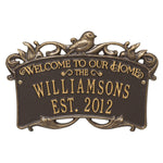 Songbird Welcome Anniversary Plaque