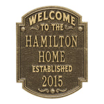 Heritage Welcome Anniversary Plaque 