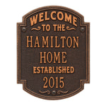 Heritage Welcome Anniversary Plaque 