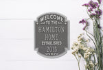 Heritage Welcome Anniversary Plaque 