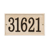 Stonework Rectangle House Numbers Plaque
