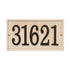 Stonework Rectangle House Numbers Plaque