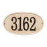 Stonework Oval House Numbers Plaque
