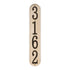 Stonework Vertical House Numbers Plaque