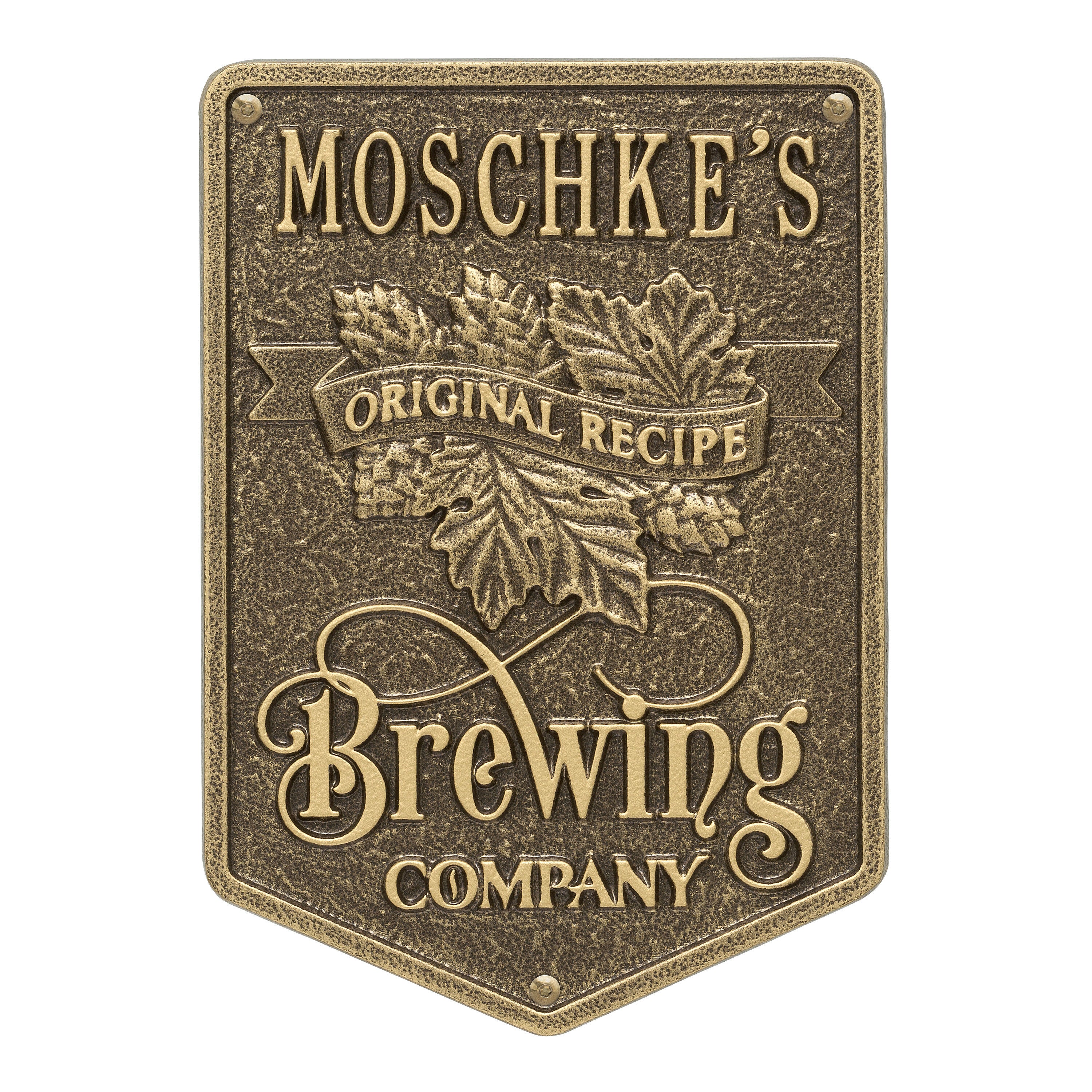 Original Recipe Brewing Company Beer Plaque 