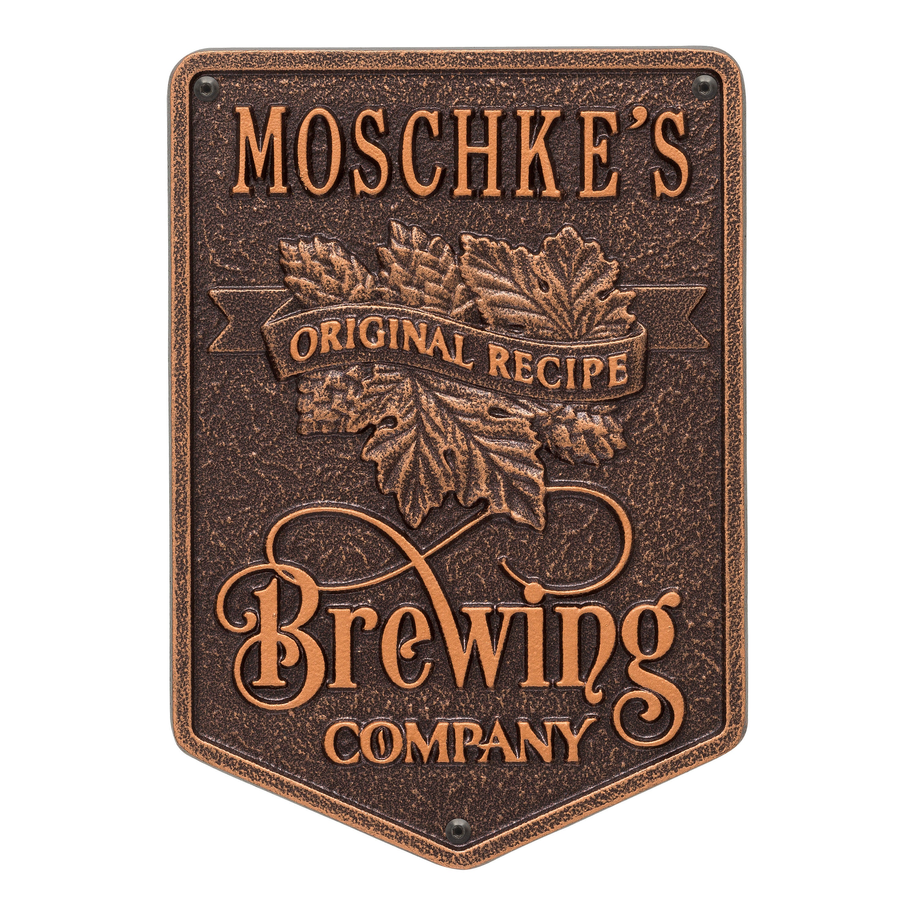 Original Recipe Brewing Company Beer Plaque 