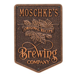 Original Recipe Brewing Company Beer Plaque 