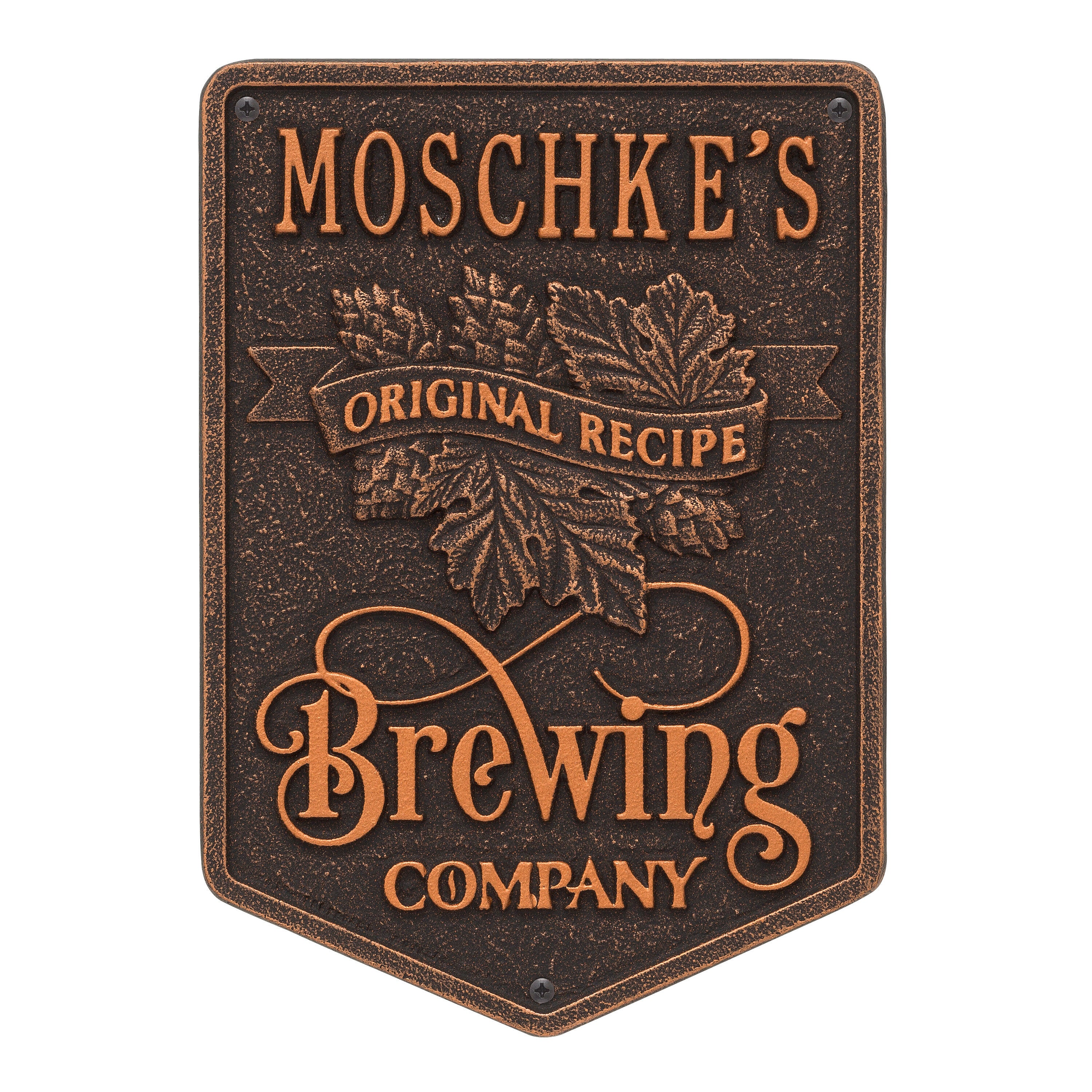 Original Recipe Brewing Company Beer Plaque 