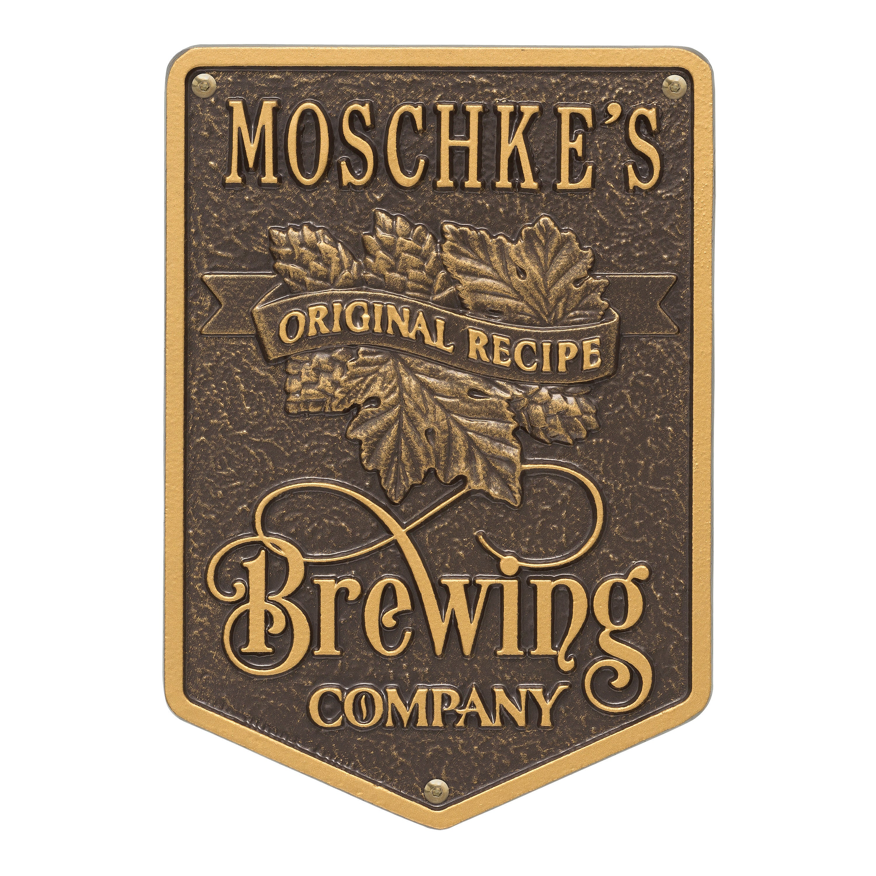 Original Recipe Brewing Company Beer Plaque 