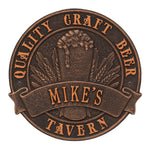 Quality Craft Beer Tavern Plaque