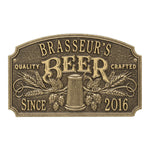 Quality Crafted Beer Date Plaque