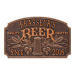 Quality Crafted Beer Date Plaque