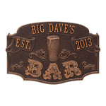 Date Established Bar Plaque 