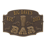 Date Established Bar Plaque 