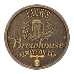 Oak Barrel Beer Pub Plaque 