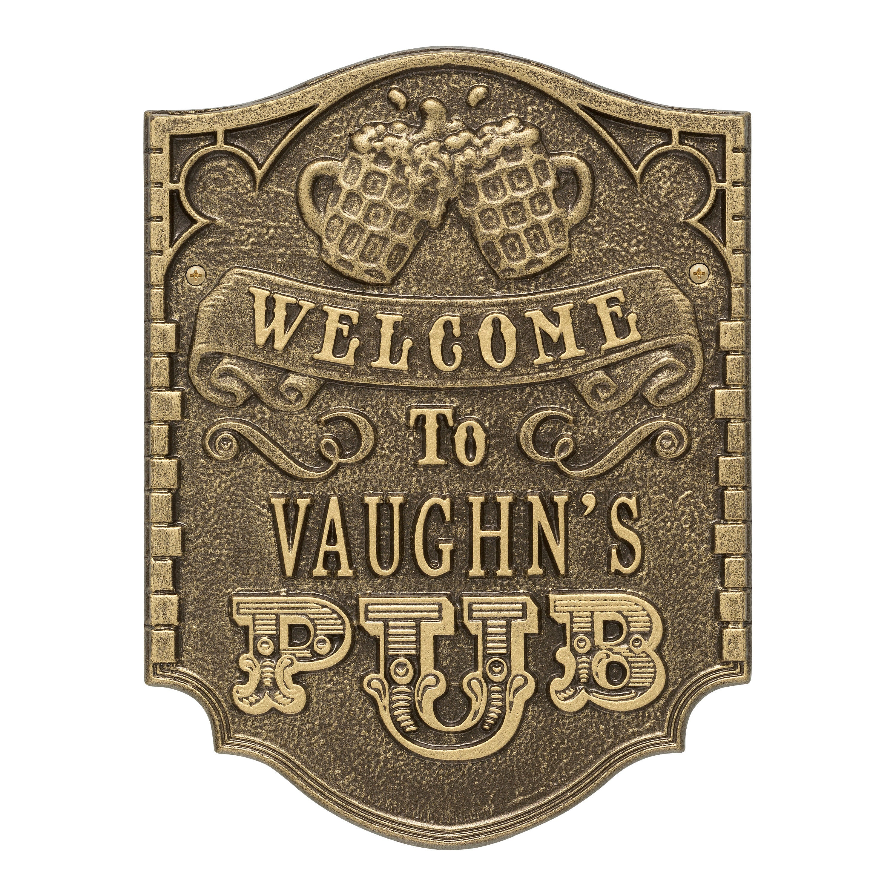 Pub Welcome Plaque