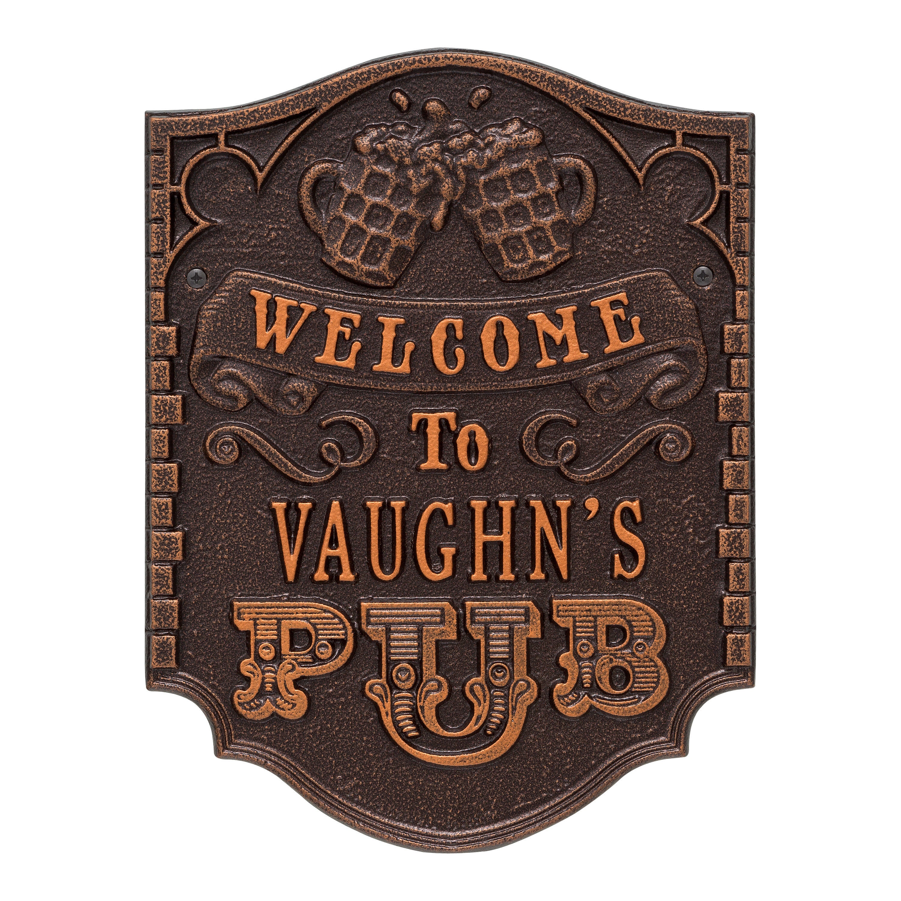 Pub Welcome Plaque