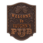 Pub Welcome Plaque