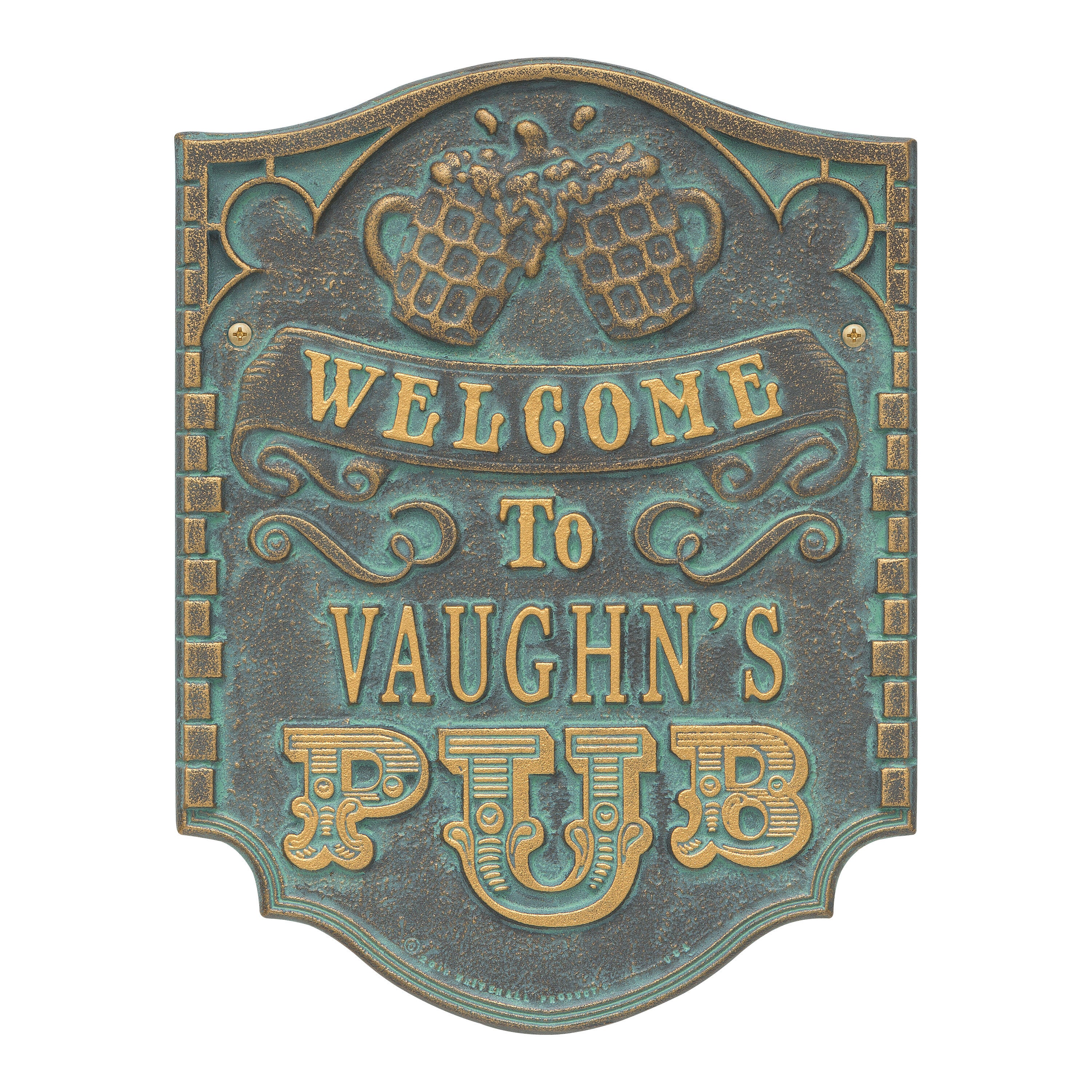 Pub Welcome Plaque