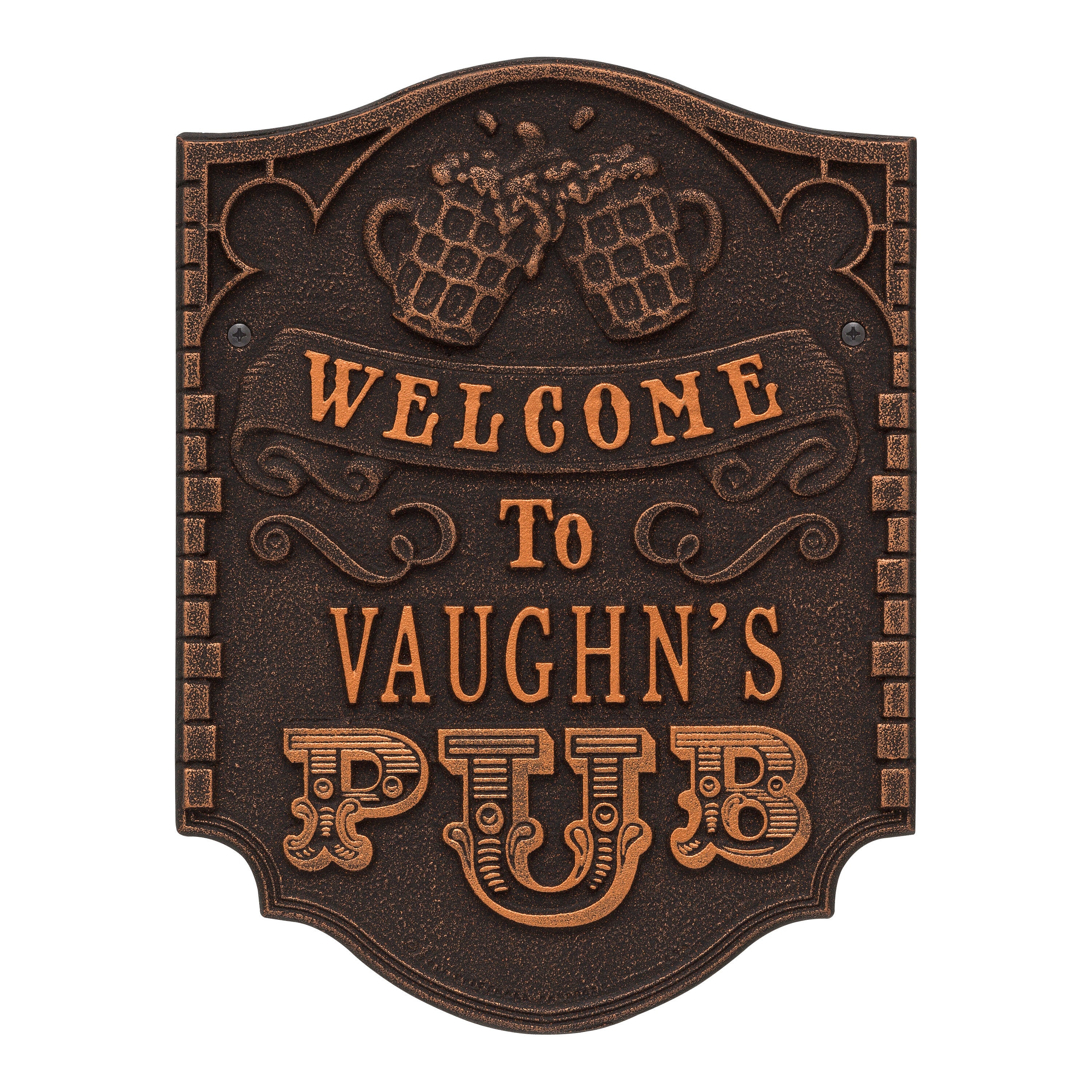 Pub Welcome Plaque