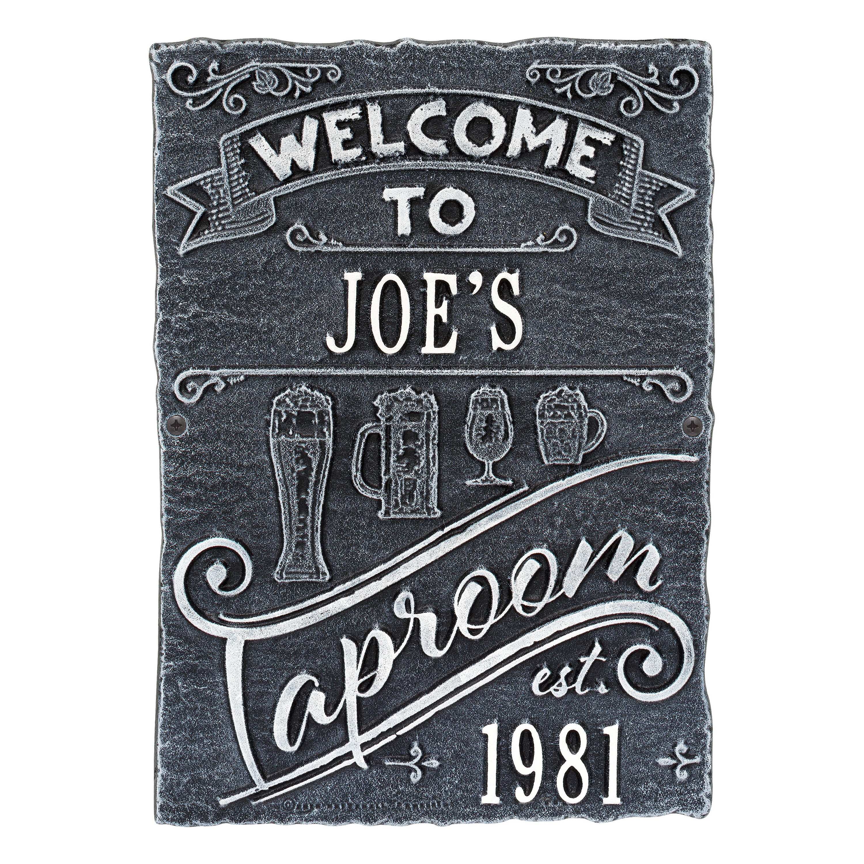 Tap Room Brew Pub Welcome Plaque