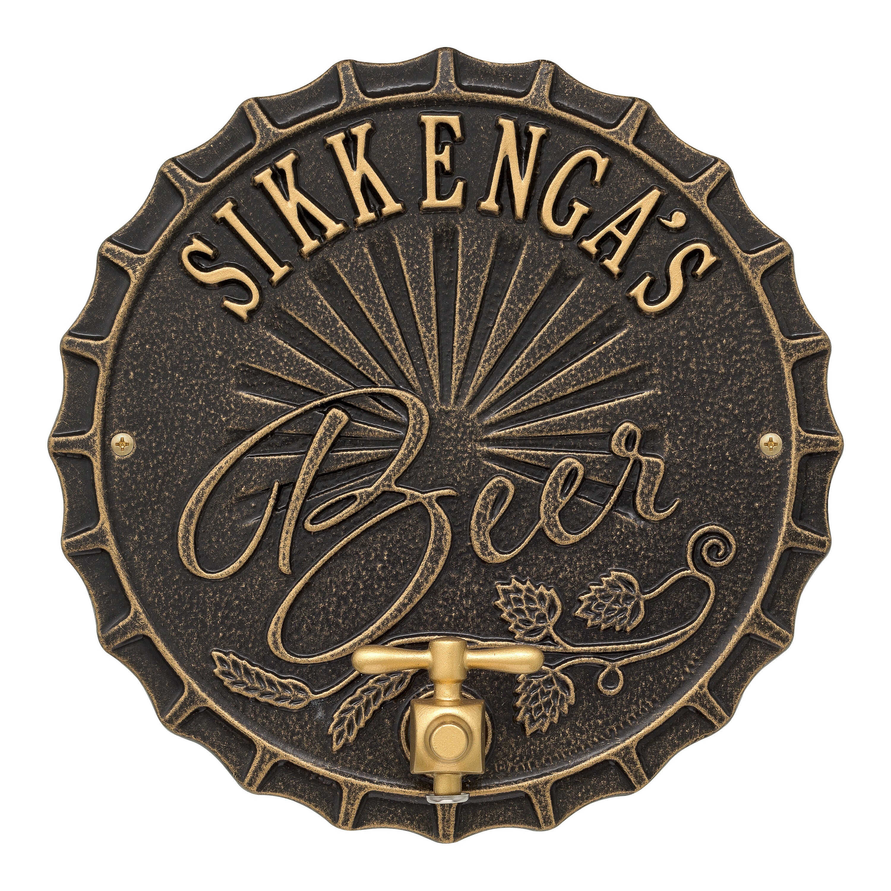 Bottle Cap Brew Pub Plaque 