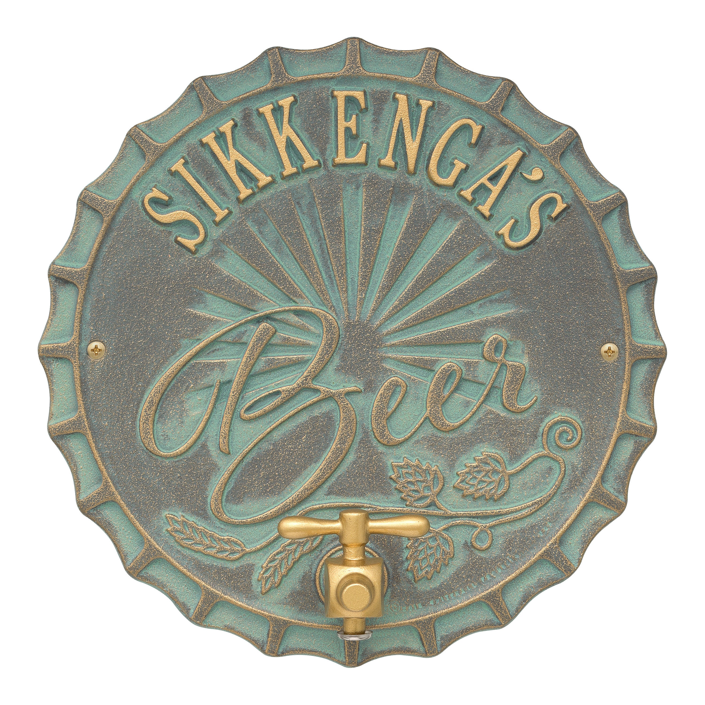 Bottle Cap Brew Pub Plaque 