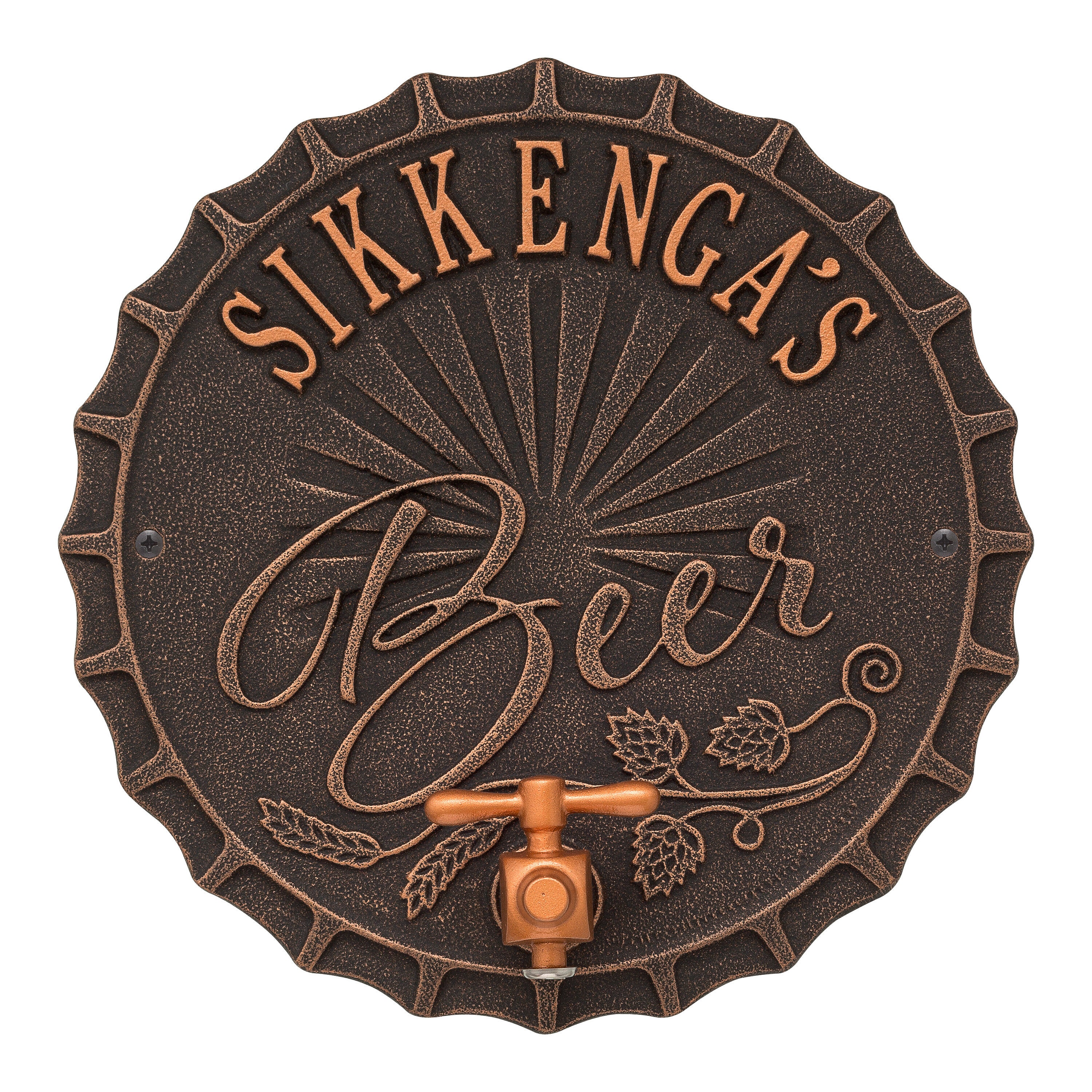 Bottle Cap Brew Pub Plaque 